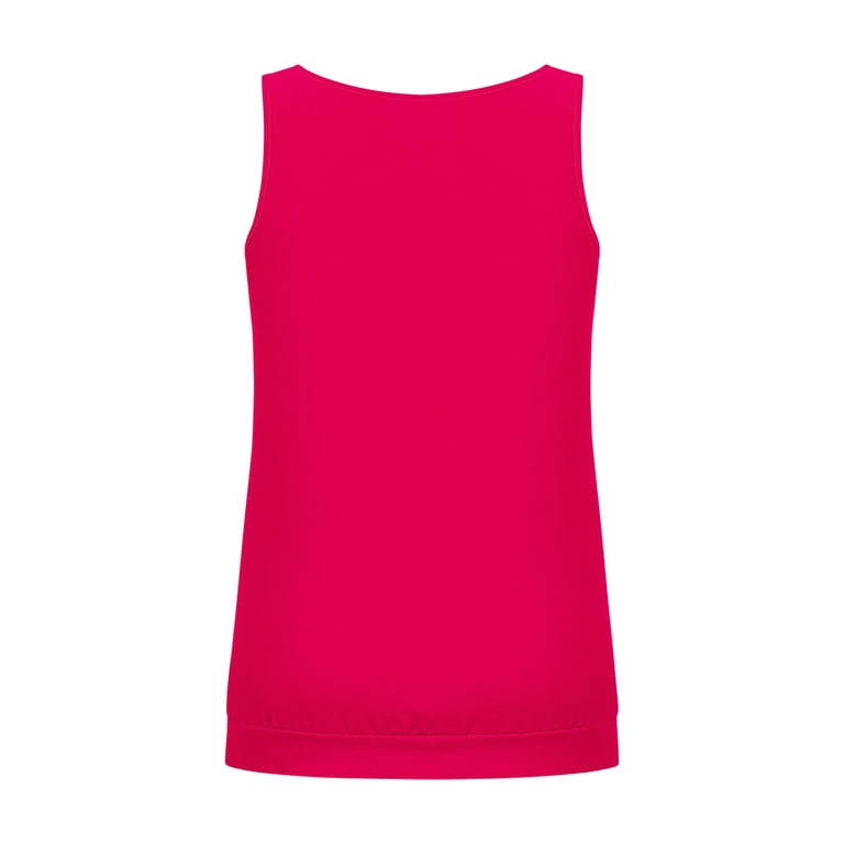 sweet！ Inverlee Womens Sleeveless Crewneck Tops Grommet Detail Flowy