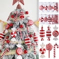 thumbnail image 3 of 4/14 Uds colgante de Navidad bola de caramelo colgante de caramelo rojo blanco piruleta helado decoración de árbol de Navidad hogar Año Nuevo Navidad 2023, 3 of 4