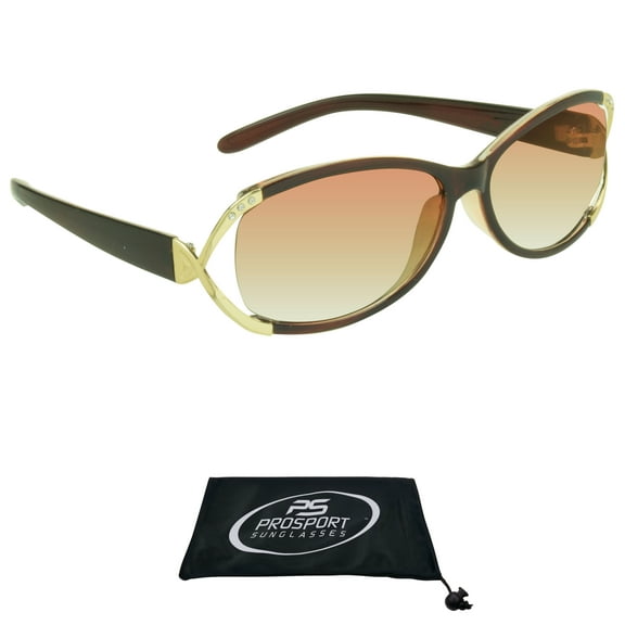 proSPORT Women Reading Sunglasses Readers Rhinestones Gold Metal NOT BIFOCAL