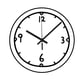 thumbnail image 2 of Reloj de pared creativo y sencillo con diseño de garabatos digitales para oficina, estudio y sala de estudio. estilo A, 2 of 9