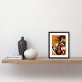 thumbnail image 2 of Abstract Guitar Graphic Music Poster Illustration Artwork Framed Wall Art Print 9X7 Inch, 2 of 5