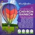 thumbnail image 2 of Premier Kites Hot Air Balloon - Rainbow Chevron, 2 of 6