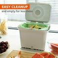 thumbnail image 2 of Full Circle Fresh Air Odor-Free Kitchen Compost Bin, Gray, 2 of 4