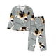 thumbnail image 1 of Balery Funny Beagle Active Dog Conjunto de Pijama con Estampado para Mujer, Conjunto de Dos Piezas con Manga Larga, Ropa de Dormir Suave con Bolsillos, Pijamas Cómodos-Small, 1 of 7