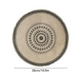 thumbnail image 3 of OAVQHLG3B Boho Rustic Round Placemat for Dinning Table, 15" Mandala Placemat Table Mat for Kitchen Table Tea Table, 3 of 6
