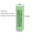 thumbnail image 2 of Baterías Recargables QBLPOWER AA Ni-MH 600mAh 1.2V 4 unidades, 2 of 9