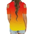 thumbnail image 2 of DYMADE Womens Blouse Strappy Short Sleeve Cold Shoulder Tops, 2 of 7