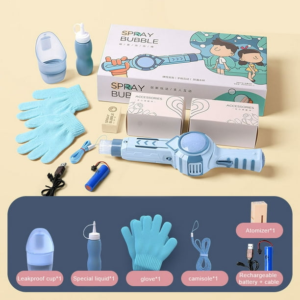 Children'S Electric Bubble Blowing Machine Rechargeable Smoke Gun Magic