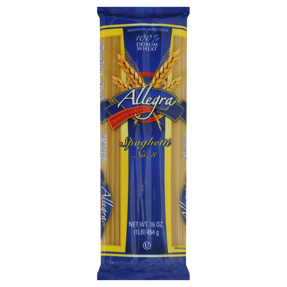 Allegra Pasta, Spaghetti, 1 Pound (Pack of 20)