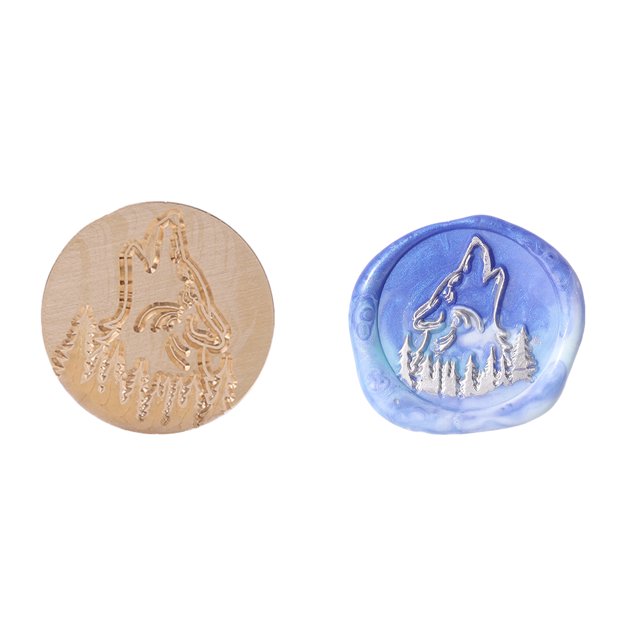 Cuadros Decorativos Cera de sellado de laca de fuego de 25 mm con mango Sello de cera animal de cobre (DW38) Sywqhk Nuevos Originales