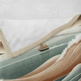thumbnail image 4 of Ambesonne Nautical Fleece Throw Blanket Serene Horizon Sailboat 70"x90" Tan Sepia and Pale Seafoam, 4 of 5