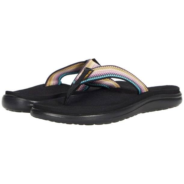 Sandalia Teva Voya para mujer, chancletas Antiguous Black 11