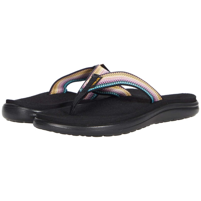 Sandalia Teva Voya para mujer, chancletas Antiguous Black 11