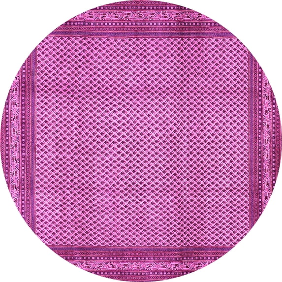 Ahgly Company Indoor Round Persian Pink Traditional Area Rugs, 8' Round