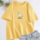 thumbnail image 3 of Camiseta de ganso Silly para mujer, ropa de moda Unisex, algodón, manga corta, Tops de ganso Fuuny, ropa estética, Verano, 3 of 5