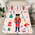 thumbnail image 2 of Feelyou Christmas Nutcracker Twin Sheet Sets for Kid, Dreamy Princess Fairy Twin Fitted Sheet, Kawaii Rat Guard Flat Sheet, Lightweight Room Decor, 3pcs, 2 of 7