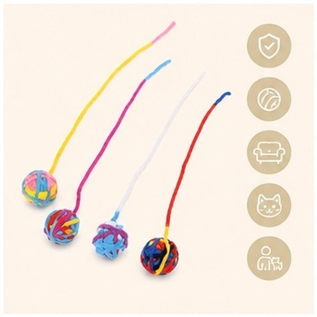 RENACLIPY Soft Yarn Cat Set Indoor Cat Toys for Chase and Playtime