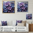 thumbnail image 4 of Designart "Elegance Fit For Royalty" Violets Floater Framed Canvas Prints, 4 of 5