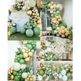 thumbnail image 6 of YANSION 50th Birthday Party Decorations for Women Men, Sage Green 50th Balloon Kit Include Happy Birthday Banner,Cake Topper and Beige Balloon Arch for Girl Lady 50 Birthday Party Supplies, 6 of 8