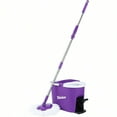 thumbnail image 6 of Fabuloso Spin Mop and Bucket HandsFree Wringing Spin Bucket hine Washable and Replaceable Microfiber Mop Head Adjustable Pole Length Clean Your Floors with Ease, 6 of 7