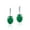 Green, variant on 14K White Gold Oval Ruby Lever Back Drop Earrings