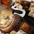 thumbnail image 4 of Castle Fairy Western Cowgirl 7-Piece Twin Bedding Sets,Boots Hat Bedding Comforter Set,Floral Daisy Breathable Sheet Sets,Super Cozy Rustic Room Decor,Reversible, 4 of 8