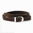 thumbnail image 2 of Stainless Steel Brown Leather Bracelet, 2 of 7