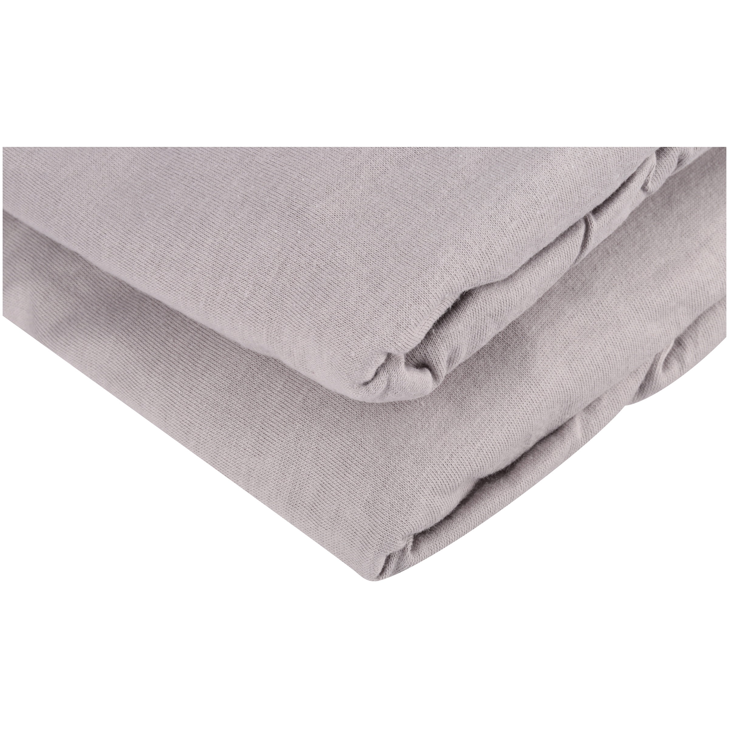 American Baby Company 2 Pack 100% Natural Cotton Fitted Mini Crib Sheets 38" x 24" - Soft & Breathable Small Nesting Portable Sheets, Fits Pack N Play Mattresses, Gray, for Boys & Girls