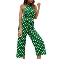 thumbnail image 2 of TAIAOJING Jumpsuits For Women Summer Pants Loose Wide Leg Fashion Polka Dot Jumpsuit Simple And Exquisite Design, 2 of 2