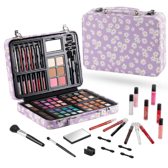 Kit de maquillaje Hot Sugar para niñas adolescentes de 10 a 12 años con 48 sombras de ojos