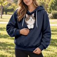 thumbnail image 4 of CONROSES Pet Pouch Hoodie for Men Kangaroo Pocket Puppy Cat Dog Hoodie Cozy Long Sleeve Warm Pet Carrier Hooded Sweatshirts, 4 of 8