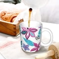 thumbnail image 3 of Yiaed Hawaiian Style Print Ceramics Coffee,Large Handle Design,Extra Large Tea and Coffee Cup for Office and Home Mugs, 3 of 6