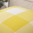 thumbnail image 3 of Phantoscope Buffalo Checker Plaid Farmhouse Summer Square Decorative Throw Pillow for Couch, 12" x 20", Yellow/White, 2 Pack, 3 of 5