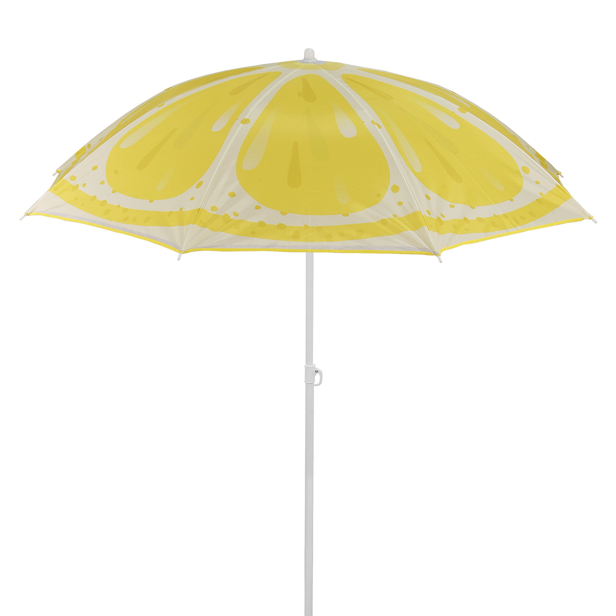 5' White and Yellow Lemon Fruit Beach Umbrella - Walmart.com - Walmart.com