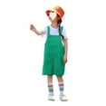 thumbnail image 4 of LIJCC Girls Boys Overalls/Shortalls, Kids Overall Shorts, Kids Overalls/Short Overalls Kids Summer Sleeveless Rompers(Green,3-4 Years), 4 of 7