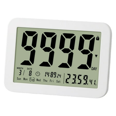 

Multi-Function Electronic Timer Digital Countdown Days Timer 9999-Days Count Down Clock for Vacation Retirement Wedding