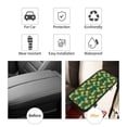 thumbnail image 4 of Bingfone Car Four-Season Universal Armrest Box Mat,Car Armrest Seat Cover Soft Leather Waterproof Armrest Cover Center Console Mat-Pineapples with Palm Leaves, 4 of 7