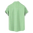 thumbnail image 5 of COSFO Casual Button Down Shirts for Men Short Sleeve Beach Plaid Summer Shirt Collared Loose Fit Vacation Men's Shirts, 5 of 7