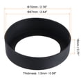 thumbnail image 2 of Uxcell 67mm ID Anti-slip Bottom Sleeve Cover Water Bottle Boot Black 4 Pack, 2 of 5