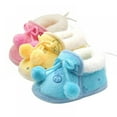 thumbnail image 6 of Infant Winter Warm Plush Comfort Slip-ons Sweet Toddler Girls First Walkers Shoes for 0-18 Months, 6 of 6