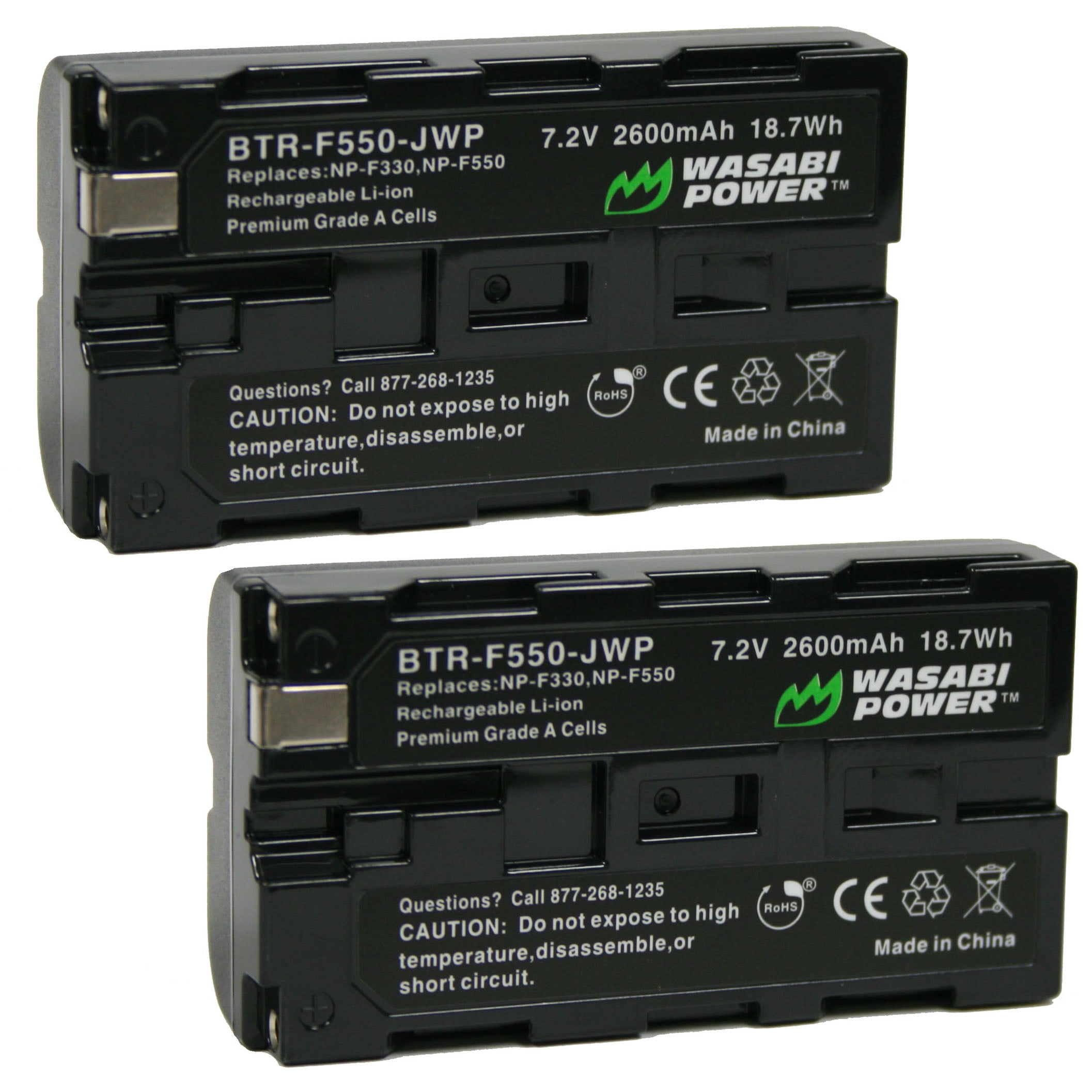Replacement for Sony NP-F330 Battery Compatible with Sony NP-F550 Digital Camera Battery 2200mAh 7.2V Lithium-Ion 