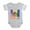Heather Gray, variant on CafePress - Free Ukraine Stop War - Cute Infant Baby Football Bodysuit