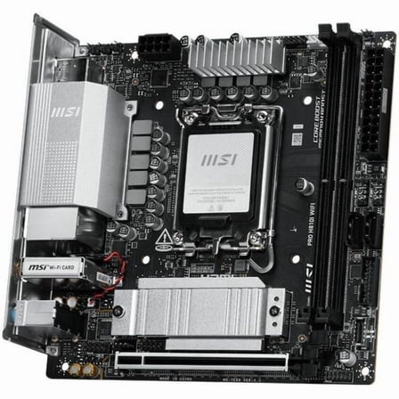 MSI H810I WIFI Gaming Desktop Motherboard, Intel H810 Chipset, Socket LGA-1851, Mini ITX