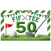 Yatrandify Grass Design Milestone Banner Golf Theme Turf Texture Golf Club Celebration For Outdoor Party Golf Enthusiasts Milestone Celebration