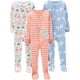 thumbnail image 1 of Pijamas Simple Joys de Carter's Girls, paquete de 3 unidades, 100% algodón, 4T, 1 of 3