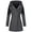 Dark Gray, variant on Leather Jacket Coat Plus Size Women Winter Woolen Long Overcoat Outwear