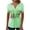 Green, variant on Women's Summer New Chest Button Pleated Casual Short Sleeved T Shirt Women's Top Green V-Neck Button Women's Short Sleeve T-Shirt Tops
