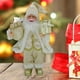 thumbnail image 2 of Moyic Muñeco de nieve festivo, muñeco de Papá Noel, adorno, decoración, interior, escritorio, estatua, decoración, acento con temática Kits de decoración para fiestas beige dorado 17x30cm, 2 of 6