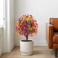 thumbnail image 4 of Artificial Flower Peg, Bonsai Yugari Decoration, Metal Frame, Wooden Base, for Bedroom, Indoor Home Decor, Artificial Plants, Wall Accent, Unique Gift, Foldable Design, 2-Tier Structure, for, 4 of 4