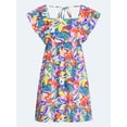 thumbnail image 5 of Free Assembly Women's and Women's Plus Square Neck Flutter Sleeve Mini Dress, XS-4X, 5 of 5